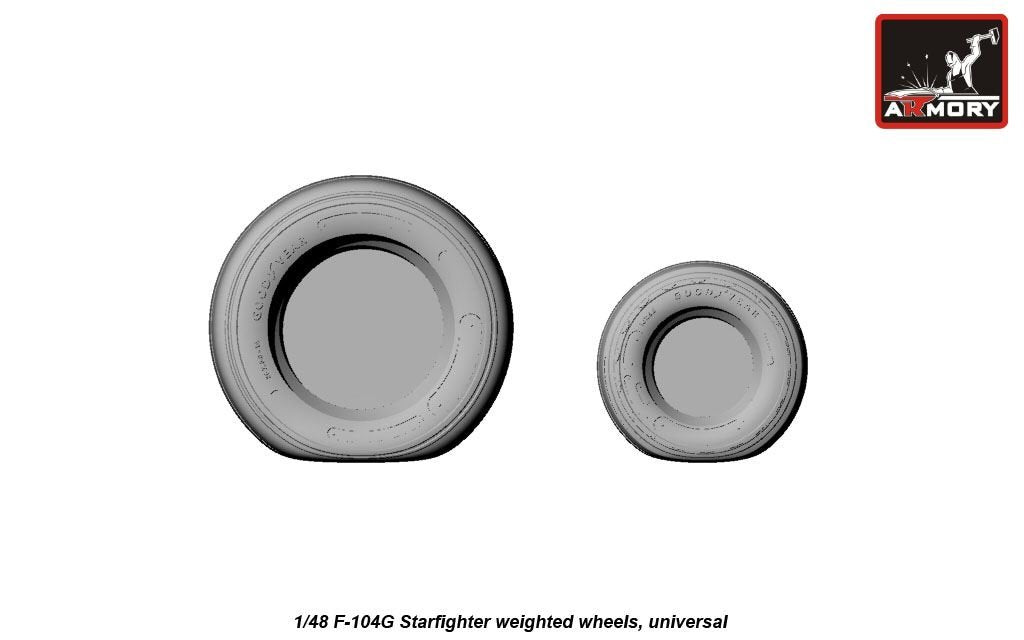 Armory Models AW48312 F-104G Starfighter wheels (w/ optional nose wheels) 1/48 – imagen 5