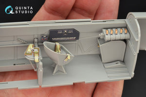 Intérieur imprimé en 3D et coloré sur papier décalcomanie Quinta Studio QD32063 Bf 110C/D (pour maquette Dragon) 1/32  – image 7