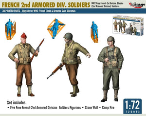 Mirage Hobby 720013 FRENCH 2nd ARMORED DIV. SOLDIERS WW2 Free French 2e Division Blindée (2nd Armored Division) Soldiers 1/72 – zdjęcie 5