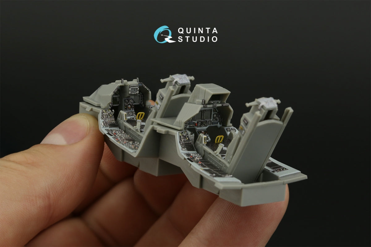 Quinta Studio QD48419 F-16D block 40 3D-Printed &amp;amp; coloured Interior on decal paper (Kinetic 2022 tool) 1/48 – imagen 11