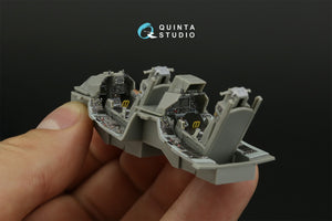 Quinta Studio QD48419 F-16D block 40 3D-Printed &amp;amp; coloured Interior on decal paper (Kinetic 2022 tool) 1/48 – imagen 11
