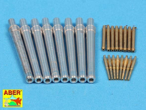 Aber 350L-64 Set of Barrels for H.M.S. Warspite battleship- 15” Mk.Ix 8; 6” Mk.XII x 8; 4” Mk.XVI x 8 1/350