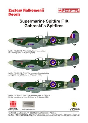 Techmod 72044 - Supermarine Spitfire F.IX (Gabreski’s Spitfires) 1/72 – Bild 2