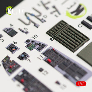 KELIK K48035 F-16CN &amp;quot;FIGHTING FALCON&amp;quot; INTERIOR 3D DECALS FOR TAMIYA KIT 1/48 – zdjęcie 3