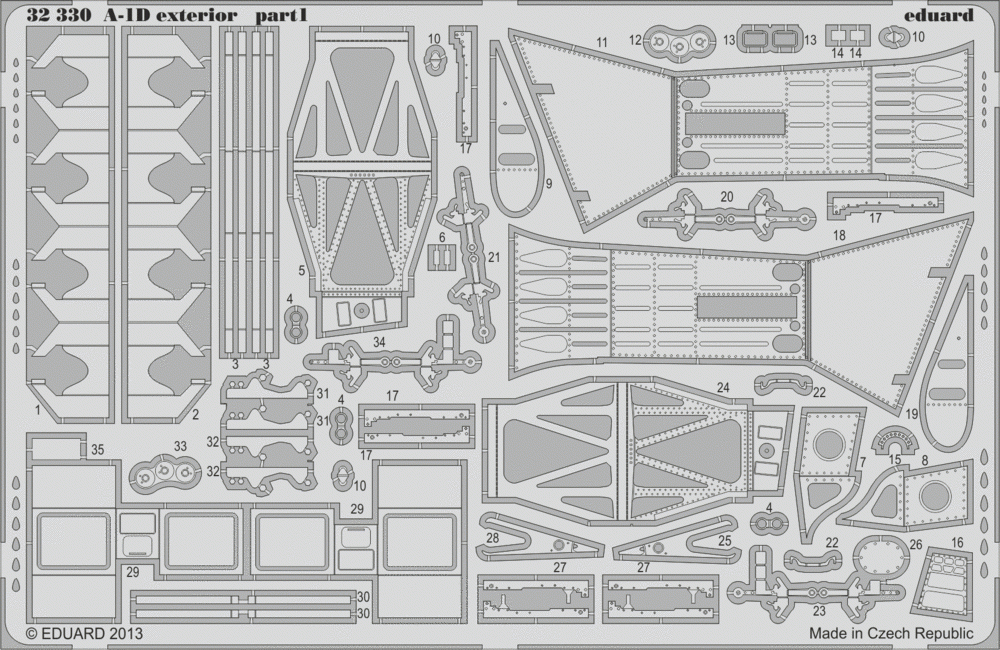 Eduard 32330 A-1D exterior 1/32 Trumpeter