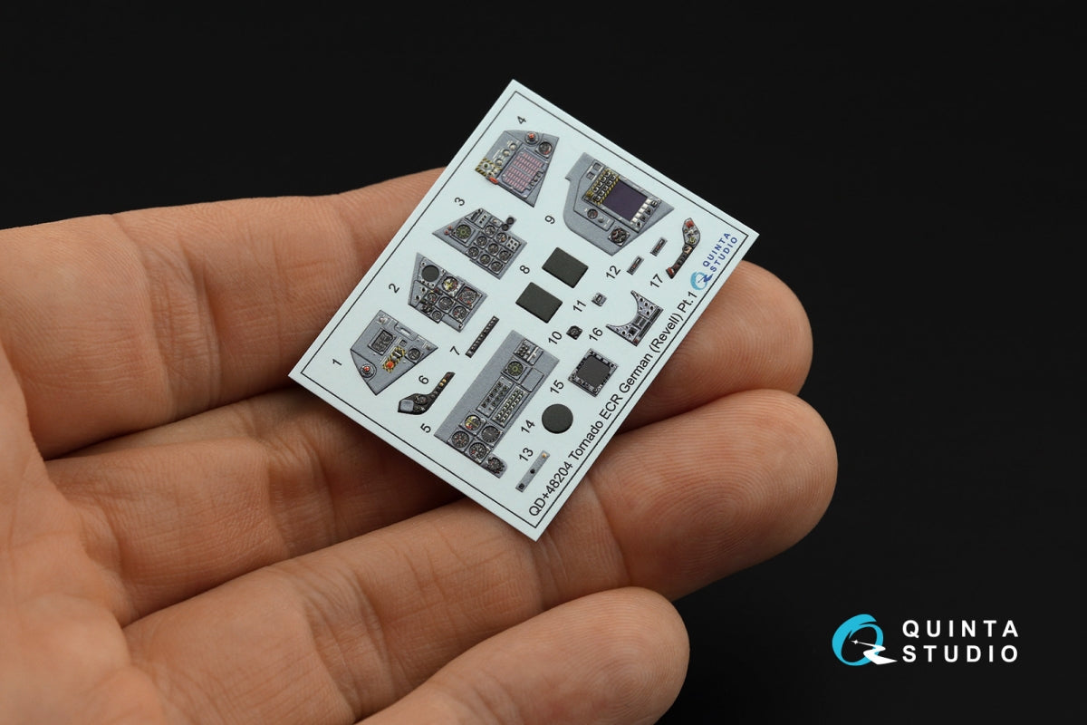 Quinta Studio QD+48204 Tornado ECR German 3D-Printed &amp;amp; coloured Interior on decal paper (Revell) (with 3D-printed resin parts) 1/48 – imagen 7