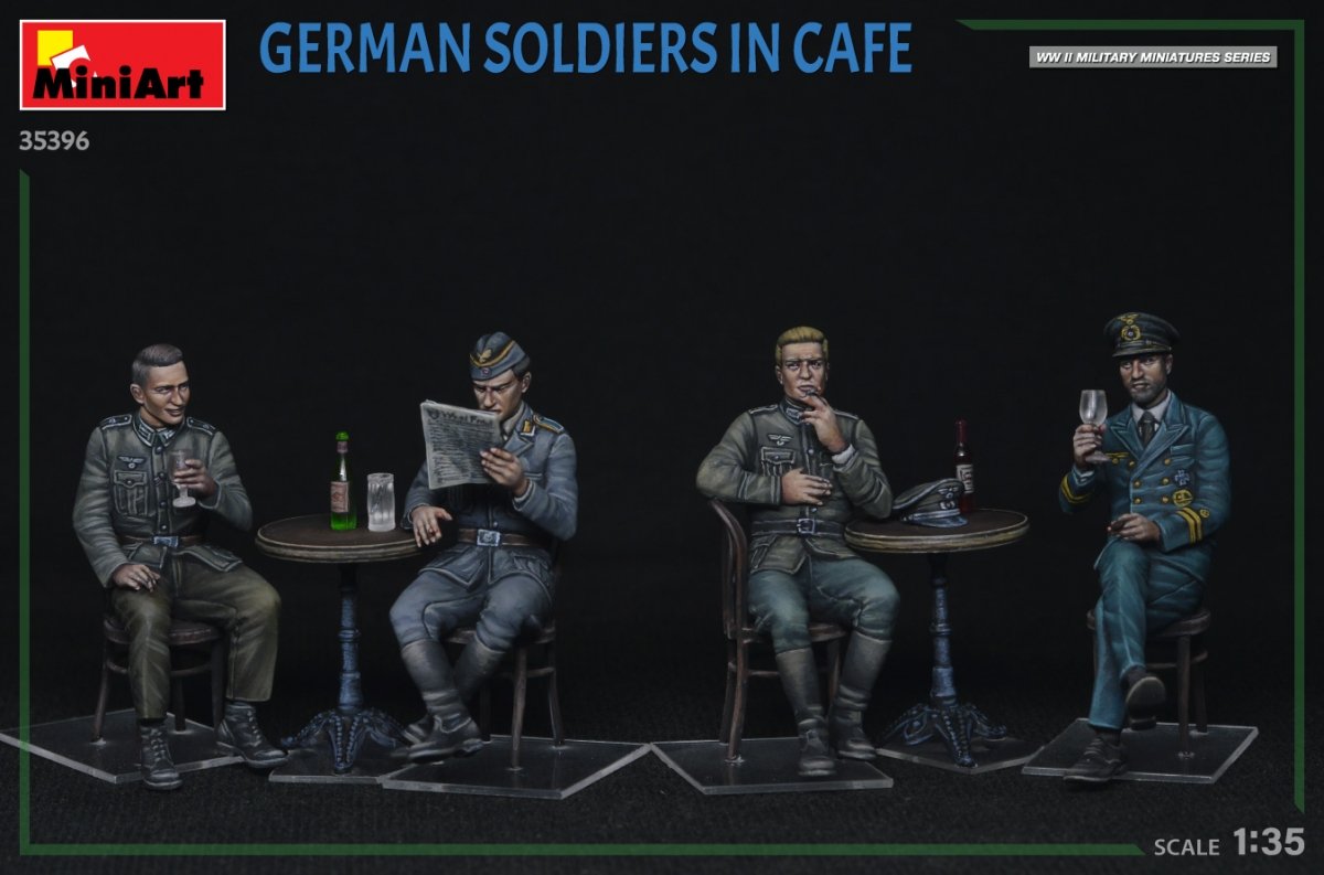 MiniArt 35396 GERMAN SOLDIERS IN CAFE 1/35 – immagine 3