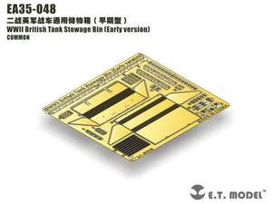 ET Model EA35-048 Coffre de rangement pour char britannique de la Seconde Guerre mondiale (version initiale) 1/35
