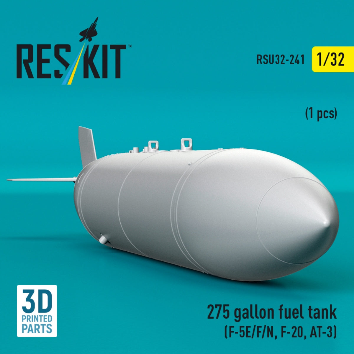 RESKIT RSU32-0241 275 gallon fuel tank (F-5E/F/N, F-20, AT-3) (1 pcs) (3D Printed) 1/32