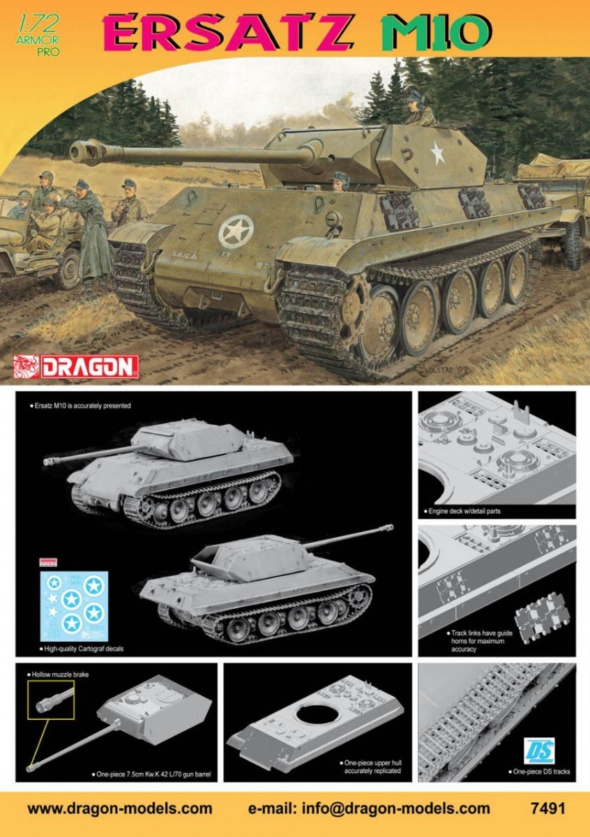 Dragon 7491 Ersatz M10 1/72 – imagen 2