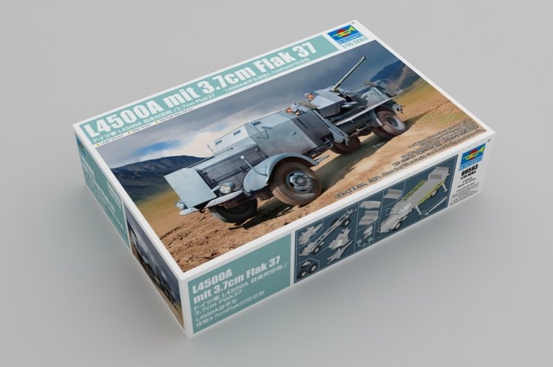 Trumpeter 09593 L4500A avec Flak 37 1/35 de 3,7 cm – image 2
