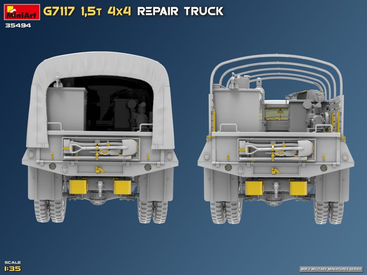 MiniArt 35494 G7117 1,5T 4x4 Repair Truck 1/35 – immagine 43