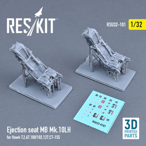 RESKIT RSU32-0101 EJECTION SEAT MB MK.10LH FOR HAWK T.2,67,100/102,127,CT-155 (3D PRINTED) 1/32 – imagen 2