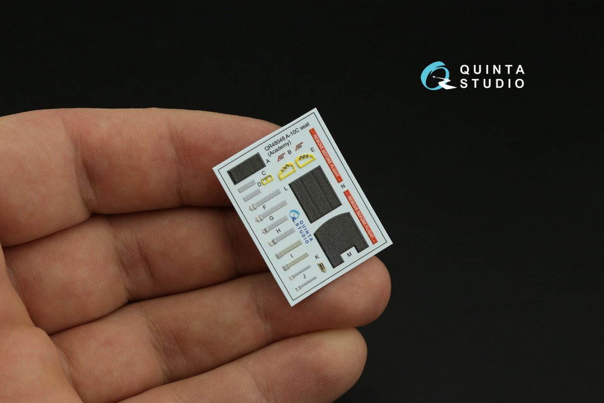 Quinta Studio QD48323 A-10C 3D-Printed &amp;amp; coloured Interior on decal paper (Academy) 1/48 – Bild 6