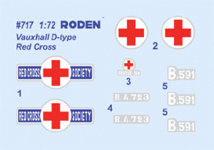 Roden 717 Vauxhall D Type Ambulance 1/72 – imagen 2