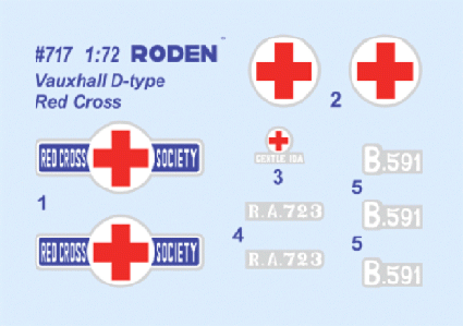 Roden 717 Vauxhall D Type Ambulance 1/72 – imagen 2