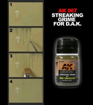 AK Interactive AK067 Streaking Grime For Africa Korps 35ml – image 2