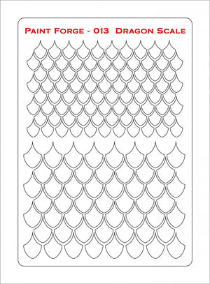 Paint Forge PFST013M STENCIL - DRAGON SCALE – Bild 2