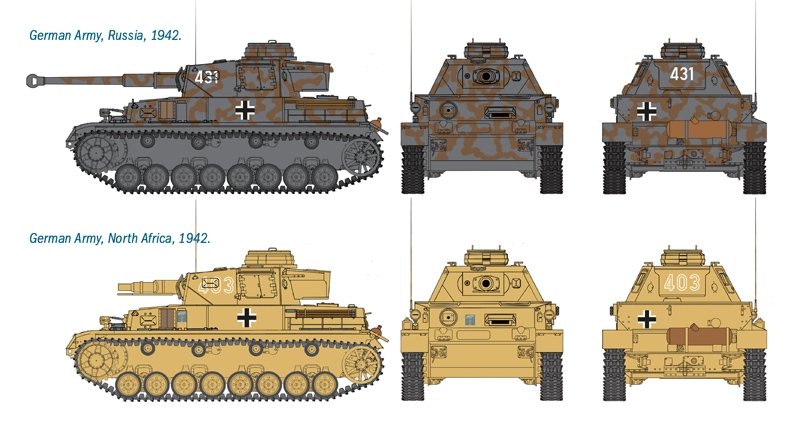 Italeri 7514 SD. KFZ. 161 PZ. KPFW. IV AUSF.F1/F2 1/72 – immagine 2