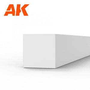AK Interactive AK6533 STRIPS 3.00 X 3.00 X 350MM – STYRENE STRIP – (6 UNITS) – immagine 2