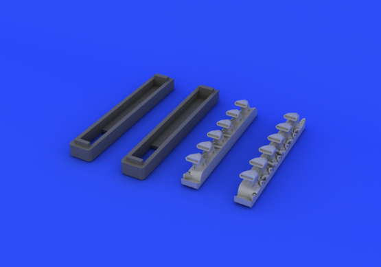 Eduard 648247 Bf 109G exhaust stacks 1/48 EDUARD – imagen 5