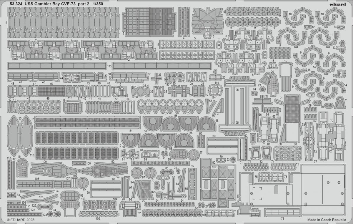 Eduard 53324 USS Gambier Bay CVE-73 part 2 HASEGAWA 1/350