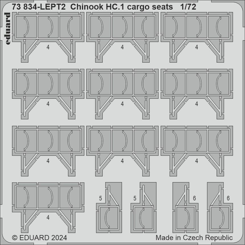 Eduard 73834 Chinook HC.1 cargo seats AIRFIX 1/72 – Bild 2