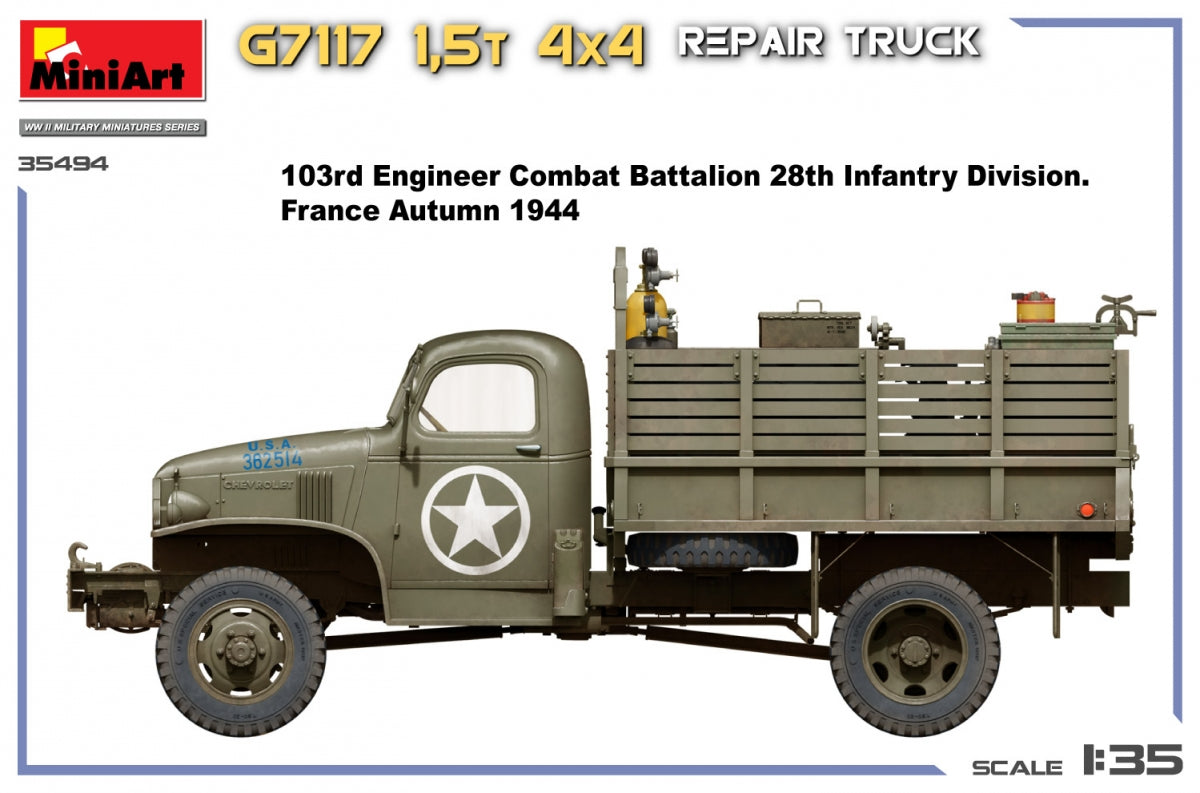 MiniArt 35494 G7117 1,5T 4x4 Repair Truck 1/35 – immagine 6