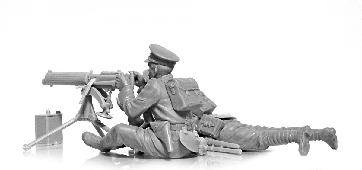 ICM 35713 WWI British Vickers MG Crew (Vickers MG &amp;amp; 2 figures) 1/35 – zdjęcie 5