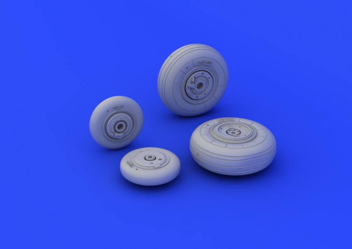 Eduard 672090 MiG-29 wheels 1/72 (TRUMPETER) – imagen 2