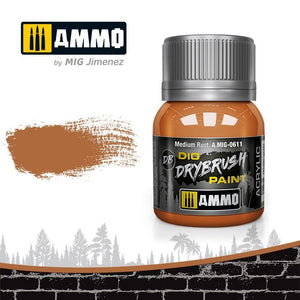 Munitions pour Mig 0611 DRYBRUSH Rouille moyenne 40 ml