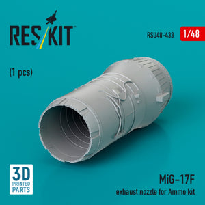 RESKIT RSU48-0433 Buse d&amp;#39;échappement MiG-17F pour kit de munitions (imprimé en 3D) 1/48
