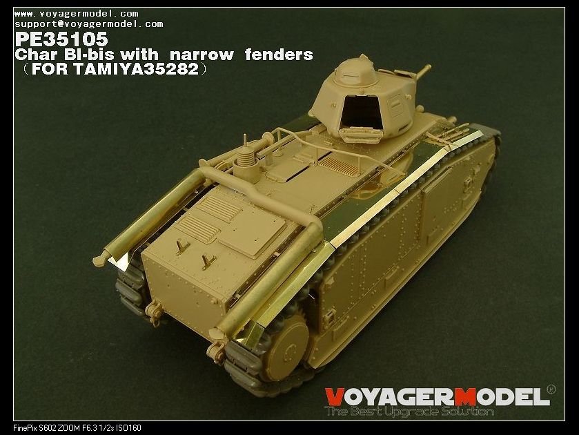 Voyager Model PE35105 WWII French Char BI-bis with narrow fenders (B ver include Gun barrel) for TAMIYA 35282 1/35 – imagen 5