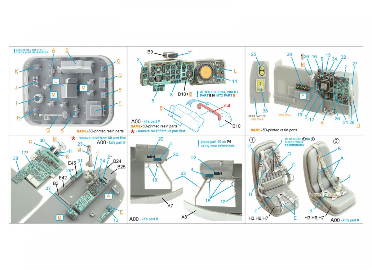 Quinta Studio QD+48357 Ka-27PL Military version 3D-Printed &amp;amp; coloured Interior on decal paper (Hobby Boss) (with 3D-printed resin parts) 1/48 – imagen 2