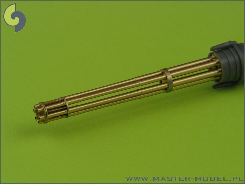 Master AM-32-029 M61 A1 Vulcan - Six-barrelled rotary 20mm cannon - turned barrels with etched barrel clamps 1/32 – zdjęcie 2