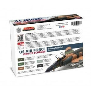 Lifecolor CS62 Acrylic paint set USAF 1960-70 6x22ml – zdjęcie 2