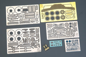 Hobby Design HD02-0402 Toyota GR Supra Detail-up Set (PE + Metal Parts + Resin + Metal Logo) 1/24 – zdjęcie 2
