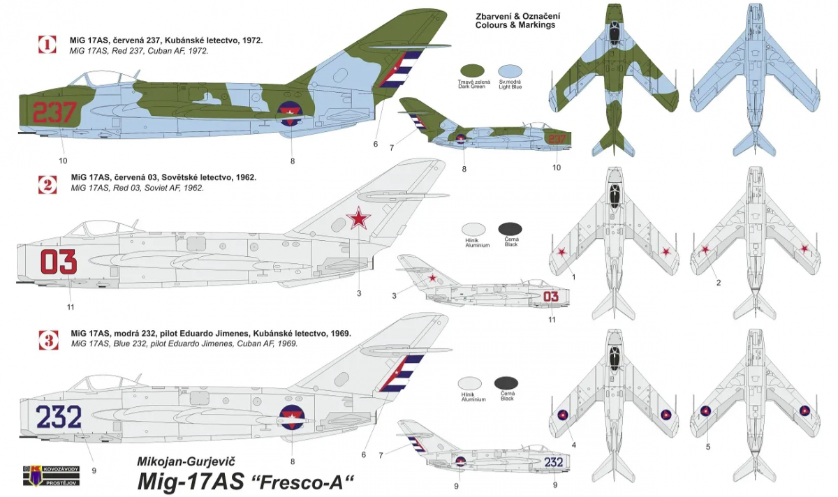 Kovozavody Prostejov KPM4825 MiG-17AS &amp;quot;Fresco-A&amp;quot; 1/48 – image 2