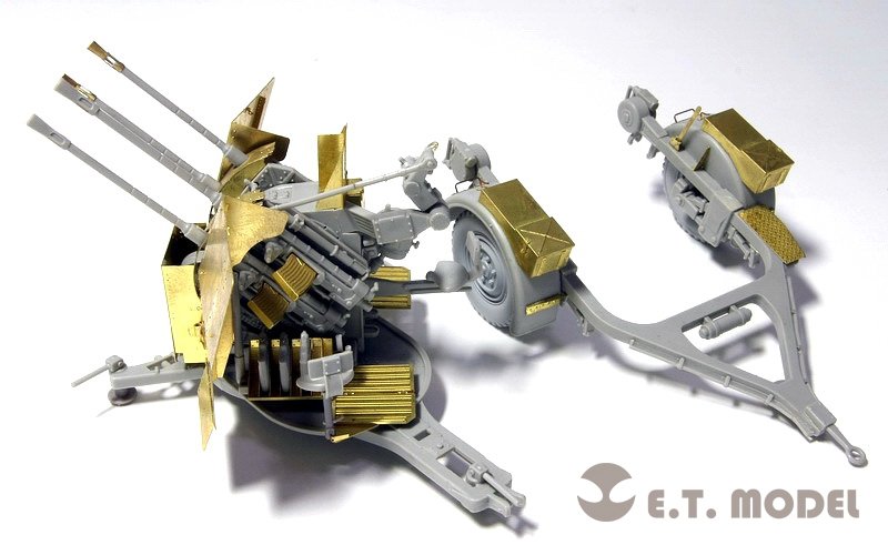 E.T. Model E35-027 WWII German 2cm FLAK 38 Anti-Aircraft Gun (For TRUMPETER 02309) 1/35 – imagen 7