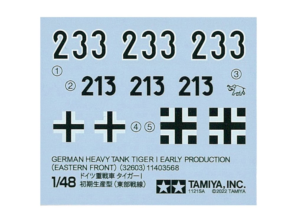 Tamiya 32603 German Heavy Tank Tiger I Early Production (Eastern Front) 1/48 – immagine 9