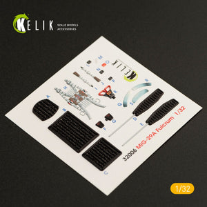 KELIK K32006 MIG-29A (9-12) FULCRUM INTERIOR 3D DECALS FOR TRUMPETER KIT 1/32 – imagen 3