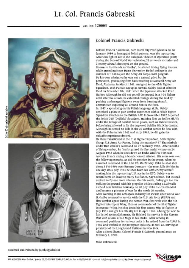 Mirage 120003 Lt. Col. Francis GABRESKI (July 1944) 200mm – imagen 4
