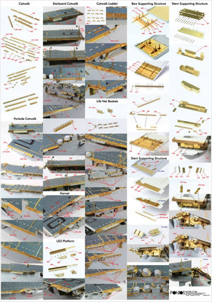 Pontos 35006F1 USS CV-9 Essex 1943 Detail Up Set 1/350 – imagen 5