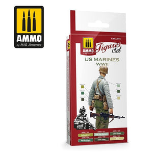 AMMO of Mig Jimenez 7044 US Marines WWII Set 6x17ml – zdjęcie 2