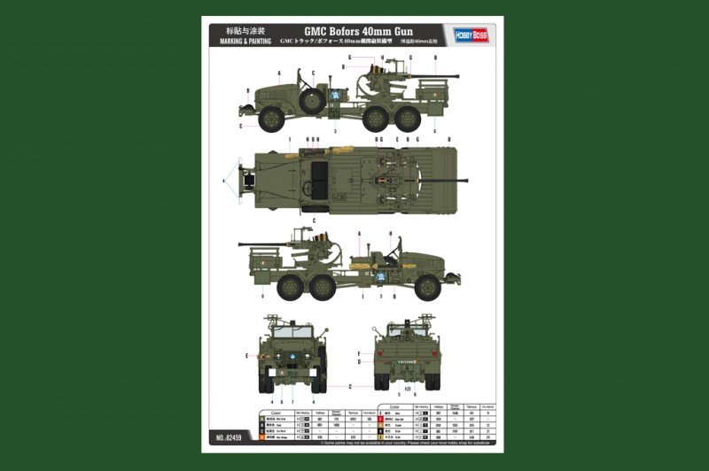 Hobby Boss 82459 GMC Bofors 40mm Gun 1/35 – imagen 3