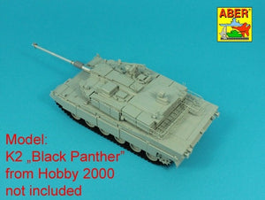 Aber 35l-345 120 mm L/55 CN08 barrel for K2 "Black Panther" tank / Lufa 120 mm L/55 CN08 do czołgu K2 "Black Panther" 1/35