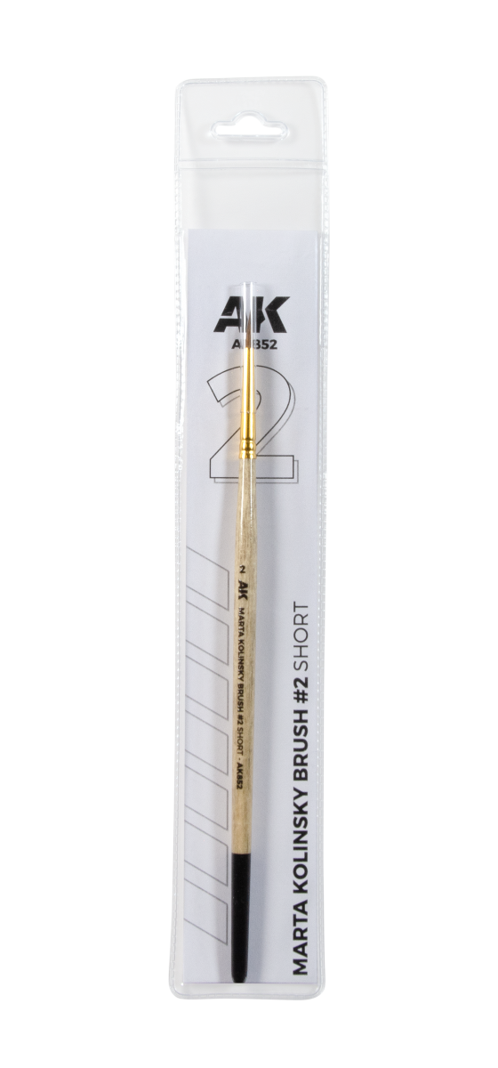 AK Interactive AK852 MARTA KOLINSKY BRUSH #2 SHORT – imagen 3