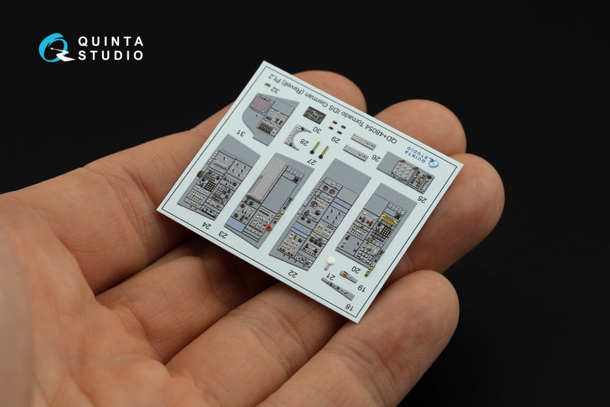 Quinta Studio QD+48054 Tornado IDS German 3D-Printed &amp;amp; coloured Interior on decal paper (Revell) (with 3D-printed resin parts) 1/48 – Bild 9