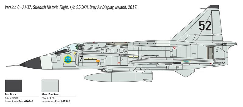 Italeri 2785 SAAB JA 37/AJ 37 VIGGEN 1/48 – Bild 4