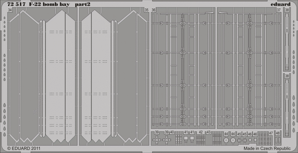 Eduard 72517 F-22 bomb bay 1/72 FUJIMI – imagen 2